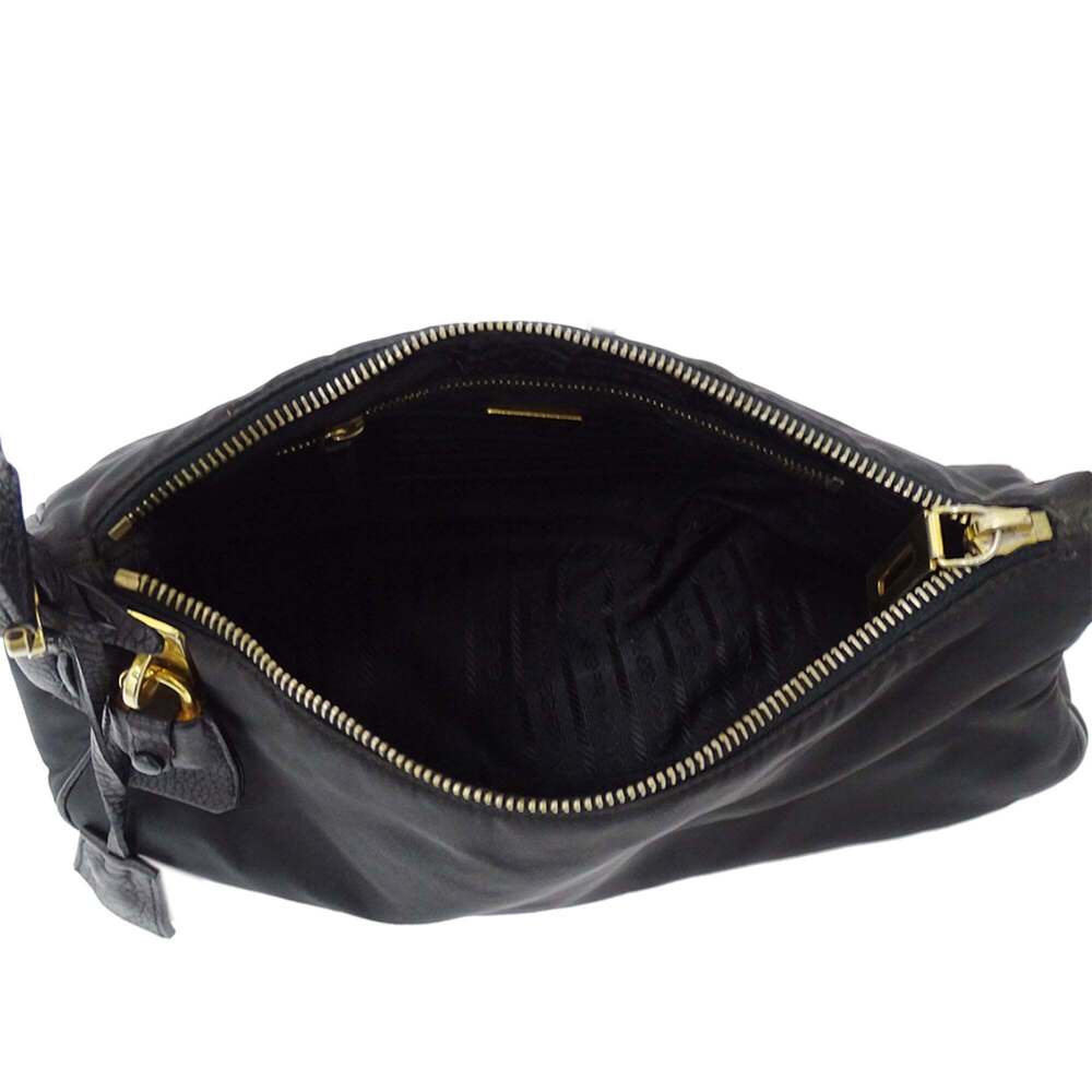 Prada PRADA Women's Brand Handbag Shoulder Bag One-Shoulder Leather Black BR0... - Picture 6 of 16